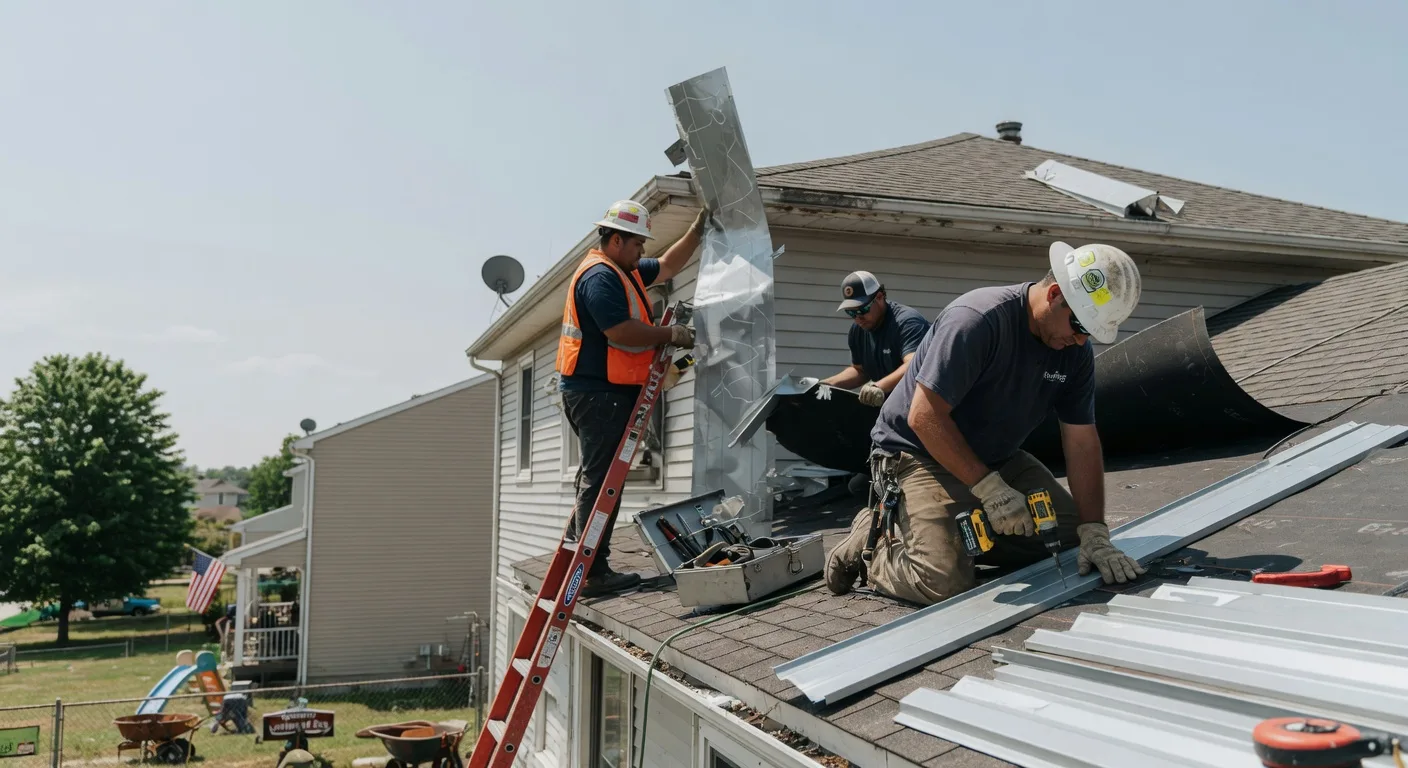 Storm Damage Metal Roof Repair in Hillsboro, WV